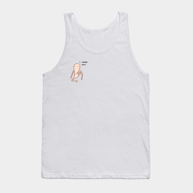 Honest Blob Cares Not Tank Top by Sophie Corrigan